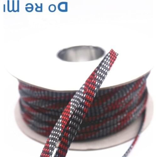 Audio power supply audio speaker wire snakeskinnet telescopic protection line pipeline bundle nylon braided mesh sleeve 10MM