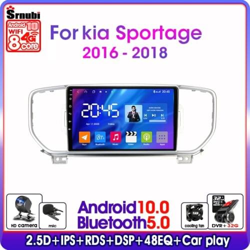Android 10.0 2 Din Car Stereo Audio Radio for Kia Sportage 3 2016- 2018 Multimedia Video Touch Screen Player 4G Wifi Speaker MP5