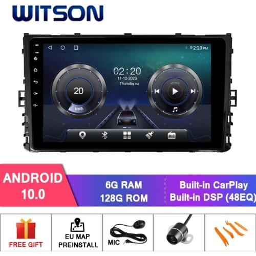 WITSON Android 10.0 6+128GB 10.1"Car media player For VW Universal MQB 2018 CAR AUDIO PLAYER+Wireless Carplay+Wired Android Auto