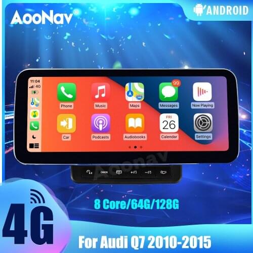 12.3 Inch 128G Car Radio For Audi Q7 2010-2015 Touch Sceen Android 10.0 GPS Navigation Autoradio Multimedia Player