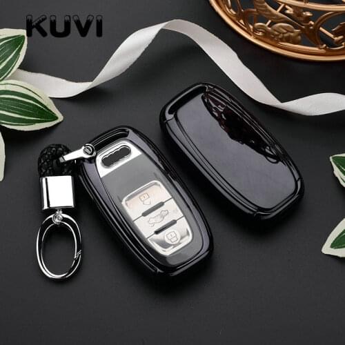 PC+TPU Car Key Cover Fob Case Shell For Audi A1 A3 A4 A5 A6 A7 A8 Quattro Q3 Q5 Q7 2009 2010 2011 2012 2013 2014 2015 Styling