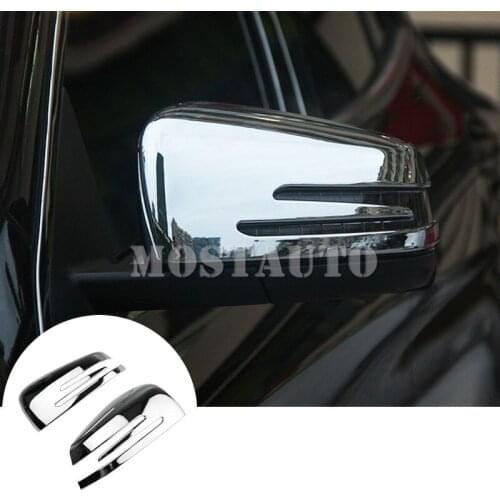 For Benz E Class W212 ABS Side Rearview Mirror Frame Trim Cover 2012-2015 2pcs Car Accessories Interior Car Decor Car Trim