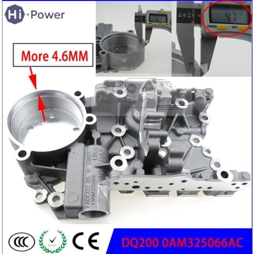 DQ200 Auto Transmission Accumulator Housing Reinforce 4.6 MM OAM DSG 0AM325066AE 0AM325066AC For AUDI SKODA Passat Golf 7-SPEED