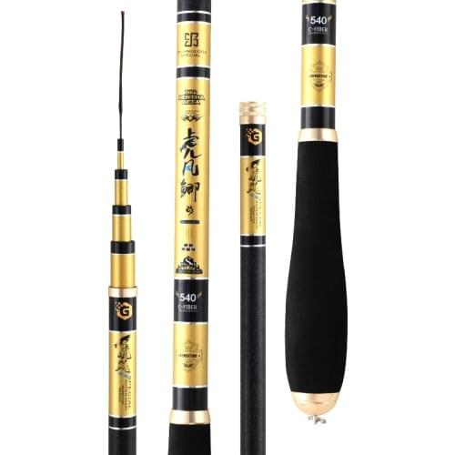 3.6M-6.3m Carp Feeder Wedkarstwo Peche Hard Taiwan Fishing Olta Ultra Light Carbon Fishing Rod Hand Pole Telescopic Angeln Pesca