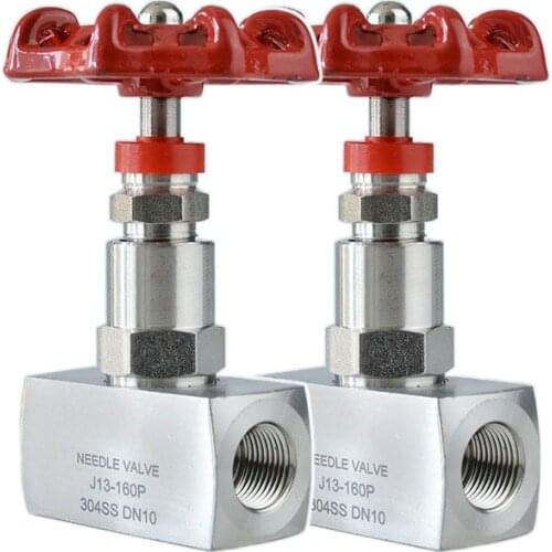 1/4" 3/8" 1/2" High Pressure Needle Globe Valve J13-160P Stainless Steel BSP Internal Thread Needle Valve