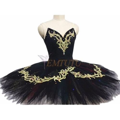 Custom Made Black Swan Professional Ballet Tutu Women Adult YAGP Professional Ballet Costume Dress Performance Tutu Swan Lake