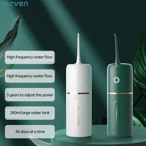 Portable Oral Irrigator Dental Irrigator Teeth Water Flosser bucal tooth Cleaner 280ml Rechargeable Waterproof Braces Cleaner