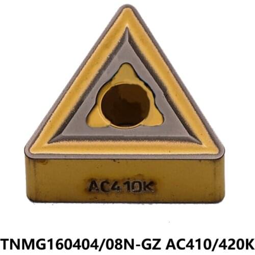 Original TNMG Carbide Inserts TNMG160404N-GZ TNMG160408N-GZ AC420K AC410K Lathe Cutter TNMG160404 TNMG160408 Turning Tools CNC