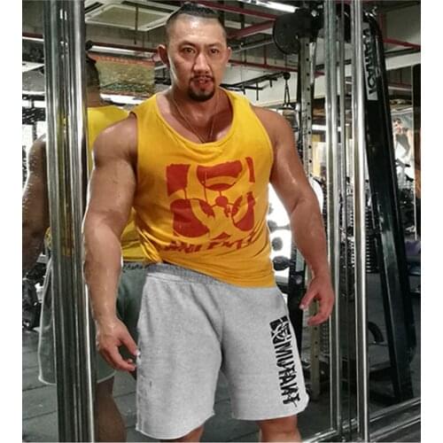 JANSANELIN Muscle Brothers Summer New Mens Sports Casual Shorts Quick-Drying Breathable Fitness Five-Point Pants