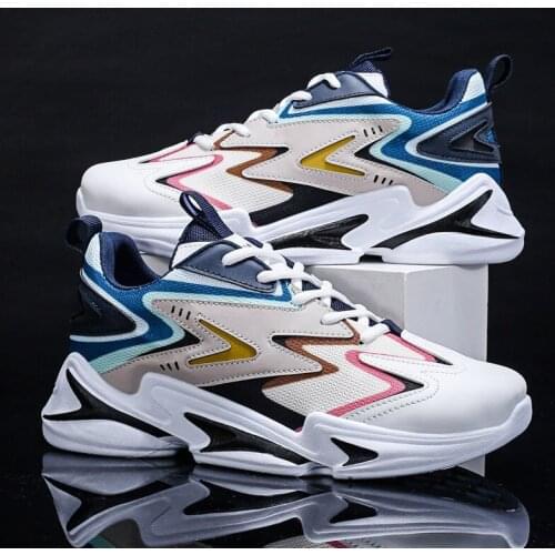 Fashion Men Sneakers Mesh Casual Shoes Lac-up Mens Shoes Lightweight Vulcanize Shoes Walking Sneakers Zapatillas Hombre 2020 New