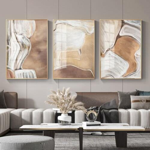 Wall Art Canvas Painting Minimalist Abstract Yellow Beach Texture Nordic Posters And Prints Wall Pictures For Living Room Decor