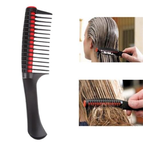 New Fashion Heat Resistant Plastic Comb Barbershop Hair Styling Tools Salon Barber Anti Splicing Hair Treatments Coloring Comb