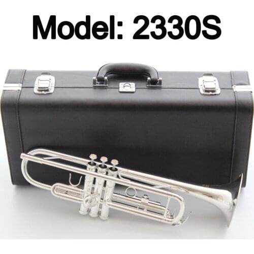 New De Xin Bb Trumpet 2330S Silver Plated Music Instruments Profesional Trumpets Student Included Case Mouthpiece Accessories