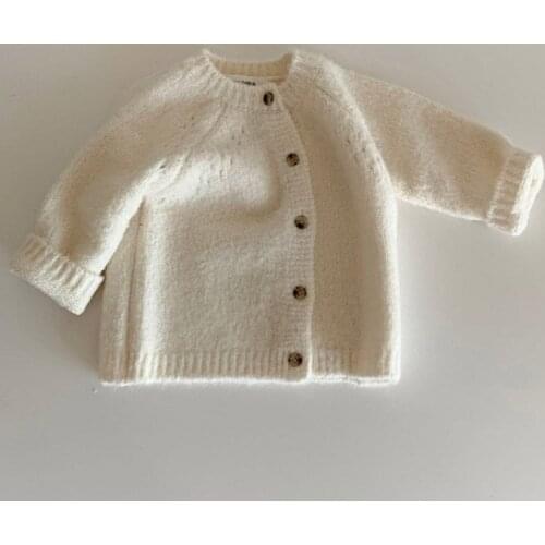Autumn Baby Sweater Boys Girls Coat Toddler Knit Cardigans Newborn Knitwear Long-sleeve Cotton Baby Jacket Tops