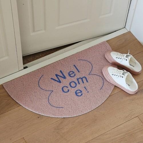 Tidy Hallway Mat PVC Cuttable English Message Entrance Rug Carpet Area Anti Dust Floor Pad Doormat Nordic Aesthetic Home Decor