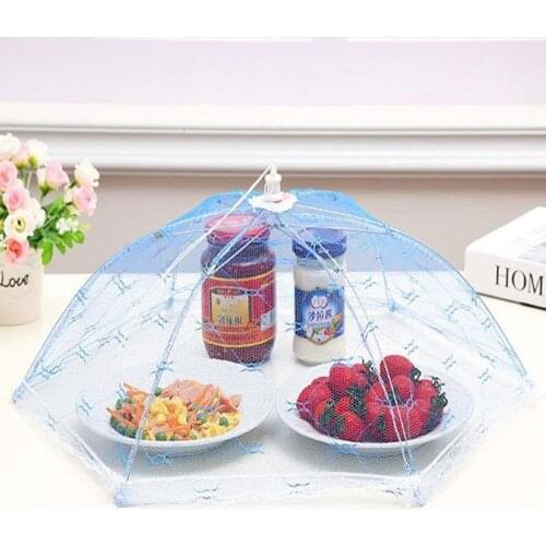 Hexagonal Active Dishes Cover Folding Dishes Cover Umbrella Type Lace Dishes Cover He