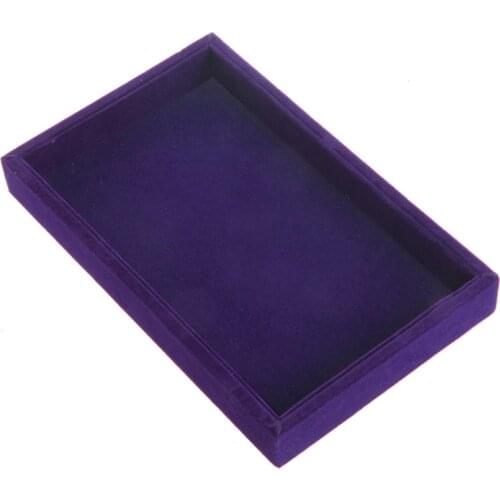 Stackable Jewelry Trays Inserts Velvet Catch All Jewelry Display Tray Case 97QE