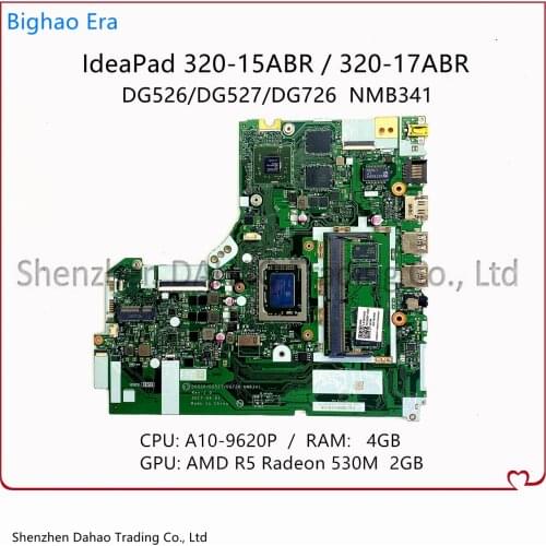 NMB341 NM-B341 Mainboard For Lenovo IdeaPad 320-15ABR 320-17ABR Laptop Motherboard With A10-9620P 4GB-RAM R5 530M 2G-GPU 100% OK