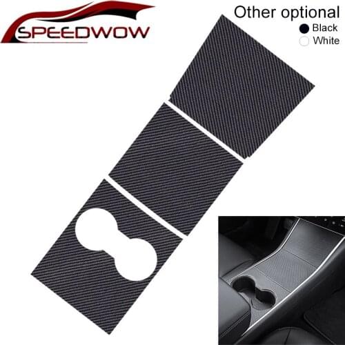 SPEEDWOW Car Central Control Panel Protective Patch For Tesla Model 3 2017-2019 Central Control Three Patch Feels Tesla Model Y