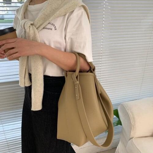 2021 New Womens Handbag Pu Leather Females Large Capacity Tote Bags Luxury Design High Quality Shoulder Bags Ladies Casual Bag