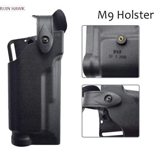 Tactical Beretta M9 92 96 Gun Holster Airsoft Gun Accessories Hunting and Equipment A Real Pistol Waist Holster with Flashlight