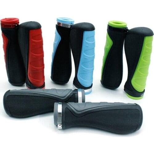Q723 Mountain Bike Grips Rubber cycling Handlebar Grips MTB Ergonomic Single Ends Lock Grips Manillar De Bicicletas Bike parts