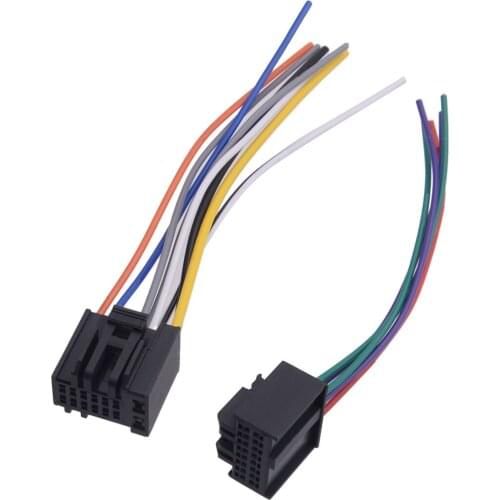 1Set Car Radio Stereo Speaker Wiring Harness Plug Cable Fit For Chevrolet 2005 2006 2007 2008 2009 2010 2011 2012 2013-2015 2016