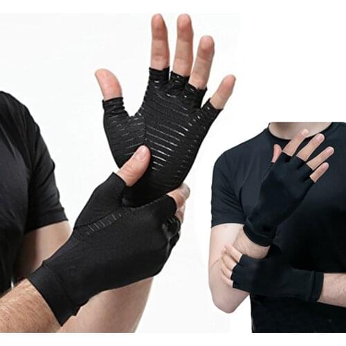 1 Pair Copper Arthritis Gloves Copper Compression Arthritis Gloves Pressure Gloves For Sports