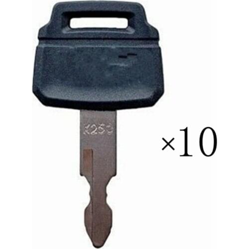 10pc For Kobelco For Case For Kawasaki Excavator Heavy Equipment Key w/ Logo K250