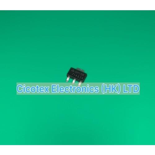 50pcs/lot AZ1117CH-ADJTR G1 SOT-223 GH15B AZ1117CH-ADJ TR IC REG LIN POS ADJ 800MA SOT223 AZ1117CH-ADJTRG1 AZ1117CHADJTR AZ1117