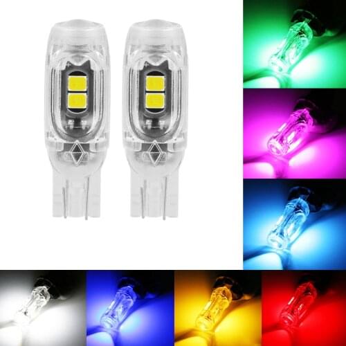 2021 Newest T10 LED W5W 194 168 Canbus Plastic Protect 5smd 3030 Car Interior Light Reading Door License Plate Wedge Lamp 12V