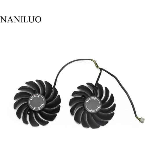 87mm 87x87x10mm FOR MSI ARMOR RX570 RX580 Dual Fan Replacement 40mm 4Pin PLD09210B12HH 0.4A