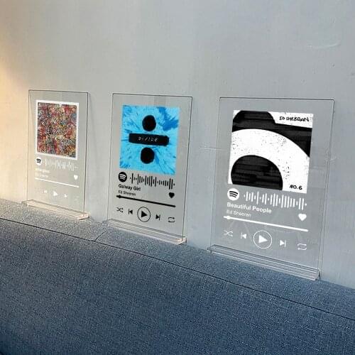 SPOTIFY Pop Music Album TOP 10 Popular Music Acrylic Anniversary Photo Album Plaque Spotify Style Board Spotify Lover Gift