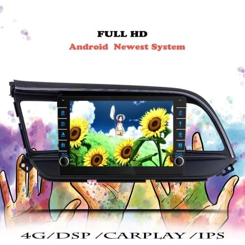 Auto Car Radio For Hyundai Elantra 2018 2019 2020 Android 10 Multimedia Player DVD Navigation GPS 2 din Tape Recorder Head Unit