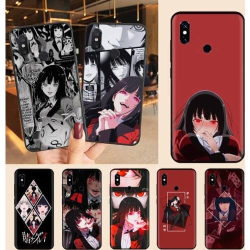 Manga Kakegurui Crazy Excitement Phone Case For Xiaomi Redmi note 7 8 9 t max3 s 10 pro lite Luxury brand shell funda coque