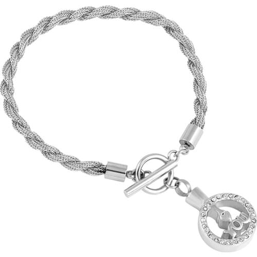 CMB5079 NEW I Love You Memorial Urn Bracelets for Ashes Stainless Steel Cremation Bracelet&Bangles for Women