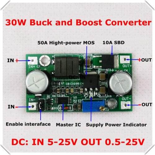 DC-DC Adjustable Step-Up and step-down Power Supply Module boost and buck voltage converter LM2596&LM2577 5-25V [ 5pcs/lot]