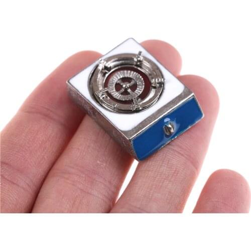 For 1/6 1/12 Dollhouse Kitchen Metal Single Gas Stove Burner Cooker For Doll Toy
