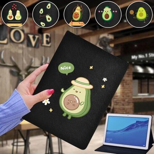 For Huawei MediaPad M5 Lite 8/M5 Lite 10.1"/M5 10.8"/T3 8.0"/T3 10 9.6"/T5 10 10.1" Foldable Stand Flip Pu Leather Tablet Case