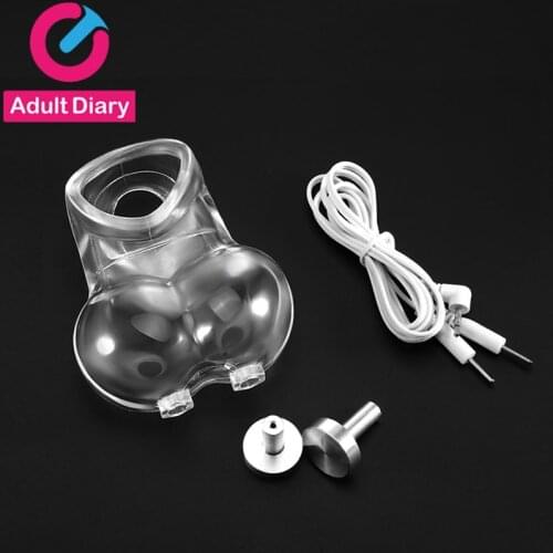 Adult Diary Electro Sex Scrotum Sleeve Male Penis Electrical Stimulator,Electro Shock Bdsm Sex Toys For Men Delay Masturbator