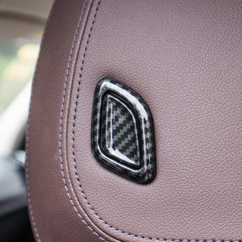 Car Seat Head Pillow Adjustment Buttons Decoration Cover Headrest Button Stickers For BMW X3 G01 X4 2018-19 Interior Accessories
