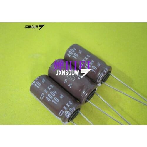 20PCS NIPPON KXG 400V10UF 10X20MM NCC long life electrolytic capacitor 10UF/400V CHEMI-CON 105 degrees 10uF 400V