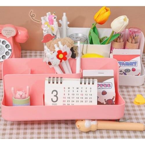 Korean Creative Multifunctional Storage Box Simple Girl Heart Cosmetic Box Student Desktop Dormitory Finishing Storage Rack