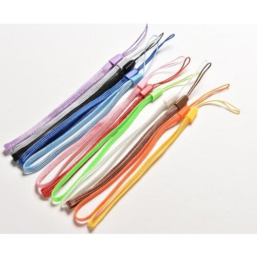 20Pcs Nylon Wrist Hand Strap Lanyard For Mobile Cell Phone Camera USB MP4 PSP Straps Random Color