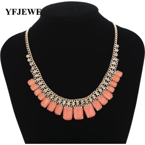 Necklaces Jewelry big crystal rhinestone necklace fashion jewelry for women party 102 #N070