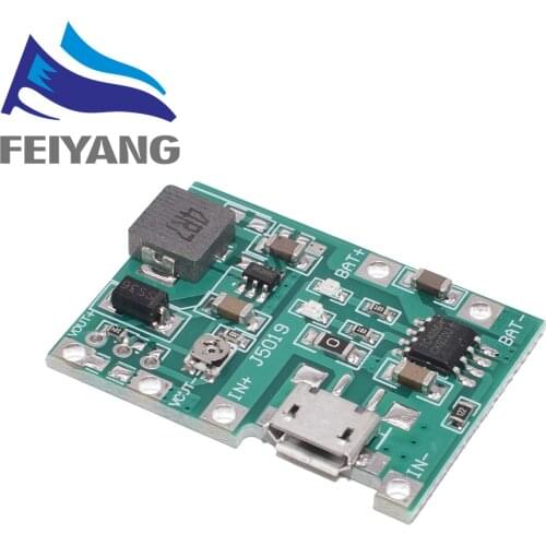 10pcs 3.7V 4.2V Lithium Li-ion 18650 Battery Charger Board DC-DC Step Up Boost Lithium Battery Charging Step-Up Board Module