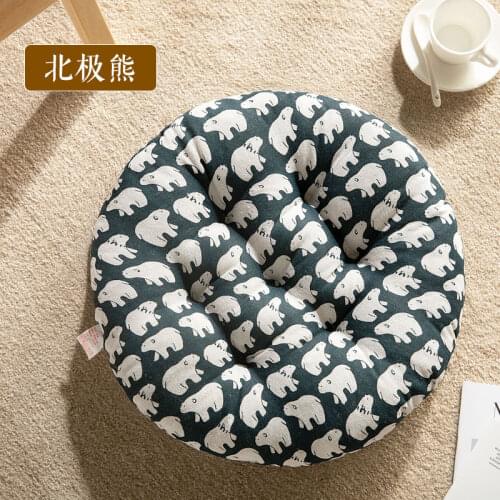 Chair cushion summer chair office round student classroom bottom cushion home tatami stool breathable