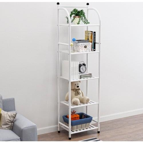 Simple 5 layers floor storage rack iron corner rack for bathroom bedroom living room kitchen storage flower rack