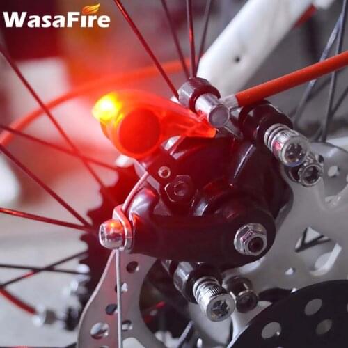 WasaFire Mini Brake Bike Light Mount Tail Rear Bicycle Light Portable Waterproof Red LED Cycling Taillight Safety Warning Lamp