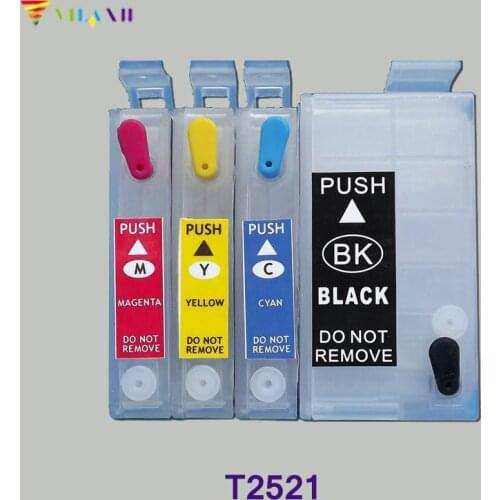 Vilaxh T2521 For Epson refill Ink Cartridge For epson WF-3620 WF-3640 WF-7110 WF-7610 WF-7620 wf 3620 3640 7610 7110 t252